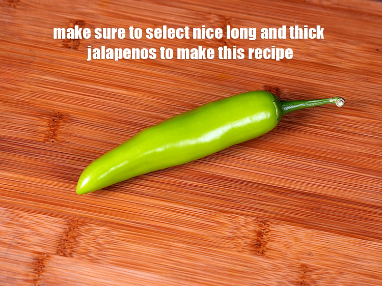 Step 26 – Make sure to select nice long and thick jalapenos to make this recipe.