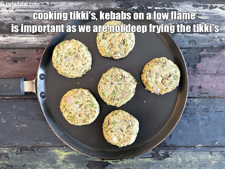 Step 38 – <meta charset="UTF-8" />Cooking tikki&#39;s, kebabs on a low flame is important as we are not …