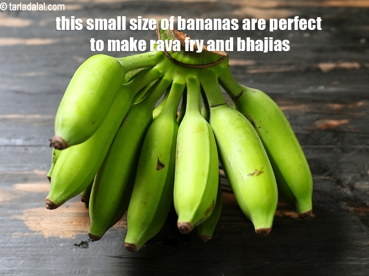 स्टेप 23 – केले का यह छोटा आकार रवा फ्राई और भजिया बनाने …