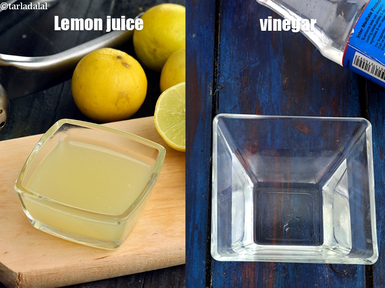 Step 15 – You can use lemon juice or vinegar to make <strong>low fat paneer</strong>.&nbsp;Lemon juice and vinegar …