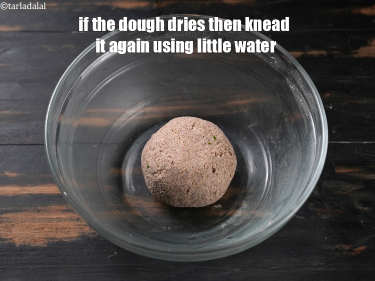 Step 22 – If the dough dries then&nbsp;knead it again using little water.