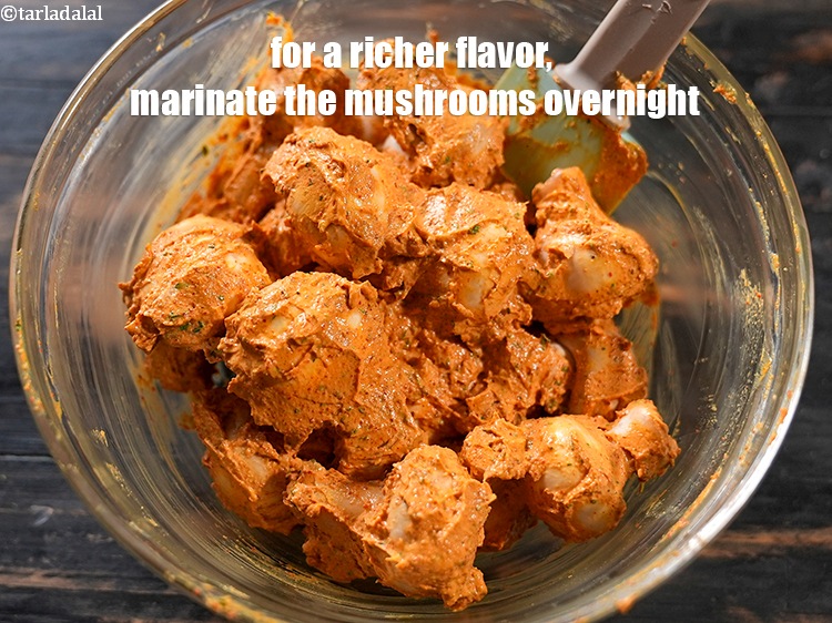 Step 21 – For a richer flavor, marinate the mushrooms overnight.