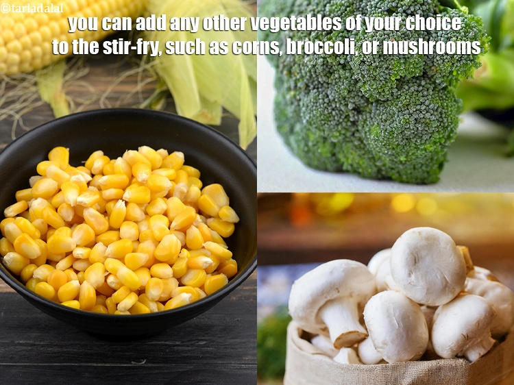 Step 34 – You can add any other vegetables of your choice to the stir-fry, such as corns, …