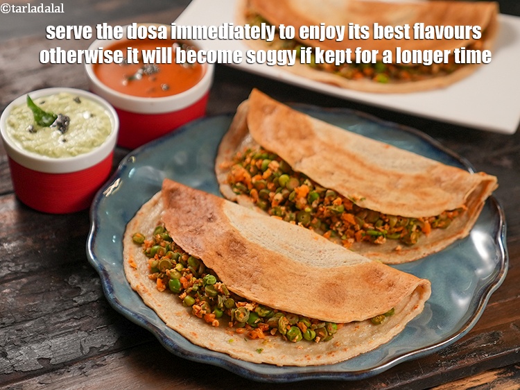 Step 28 – Serve the dosa immediately to enjoy its best flavours otherwise it will become soggy if …