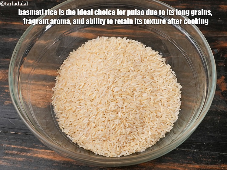 Step 34 – Basmati rice is the ideal choice for pulao due to its long grains, fragrant aroma, …
