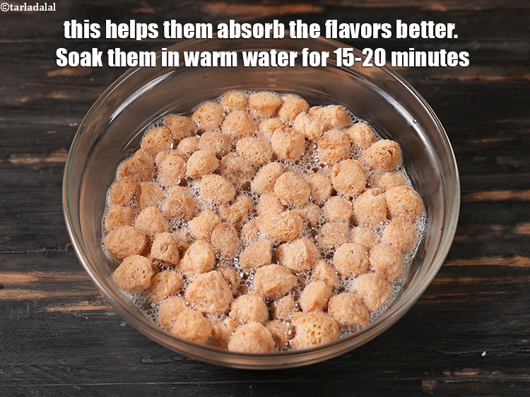 Step 43 – This helps them absorb the flavors better. Soak them in warm water for 15-20 minutes.