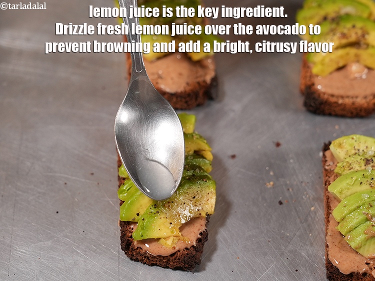 Step 15 – Lemon juice is the key ingredient. Drizzle fresh lemon juice over the avocado to prevent …
