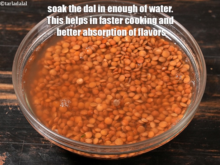Step 49 – Soak the dal in enough of water. This helps in faster cooking and better absorption …