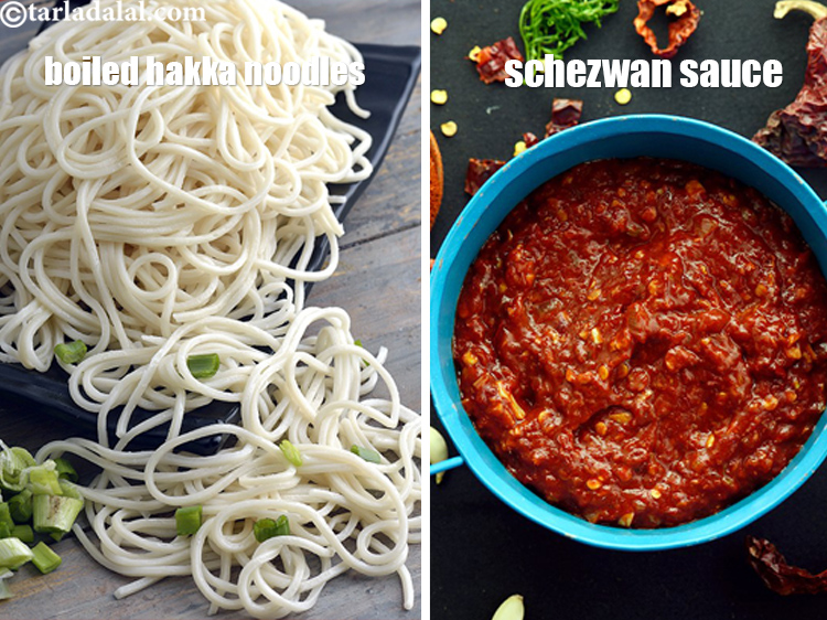 Step 29 – Keep noodles and Schezuan sauce ready in advance.&nbsp;