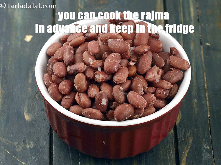 Step 26 – You can cook the rajma in advance and keep in the fridge.