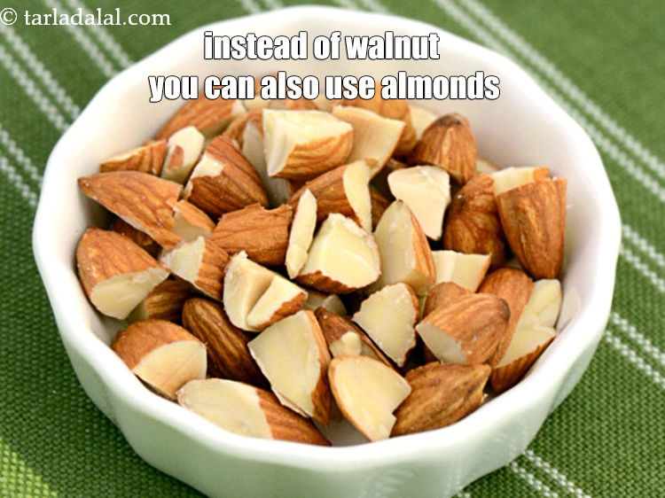 Step 30 – Instead of walnut you can also use almonds.