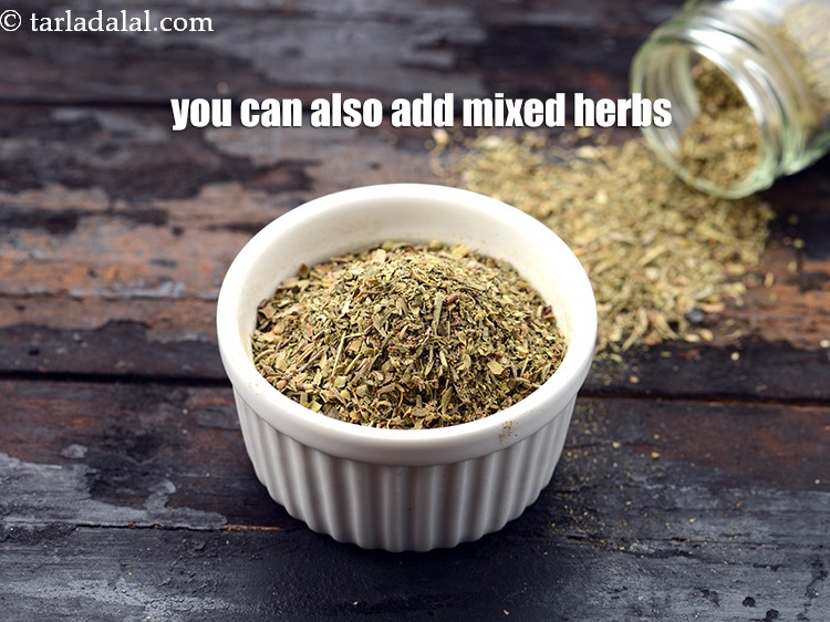 Step 18 – You can also add mixed herbs.