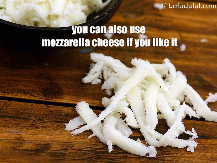 Step 22 – You can also use mozzarella cheese if you like it.