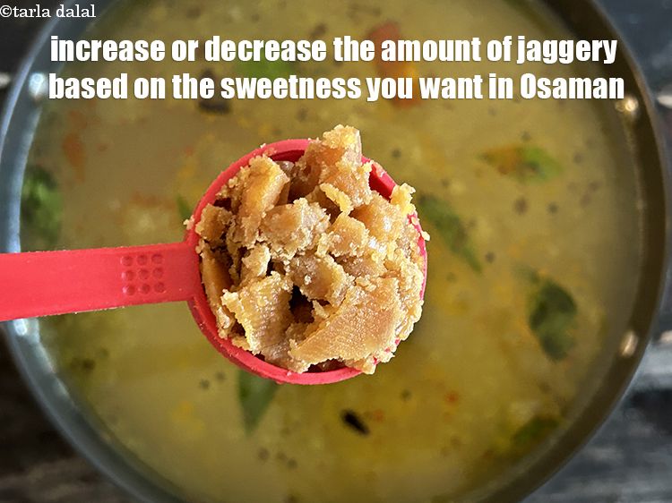 स्टेप 40 – आप ओसामन को कितना मीठा चाहते हैं उसके आधार पर …