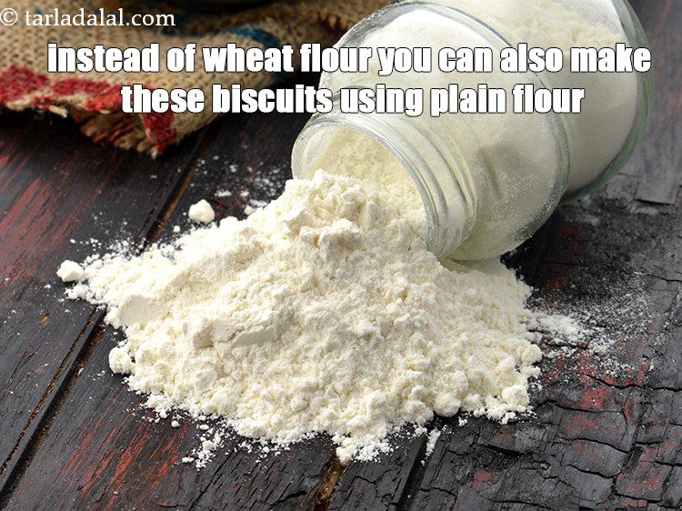Step 20 – Instead of wheat flour you can also make these biscuits using plain flour.