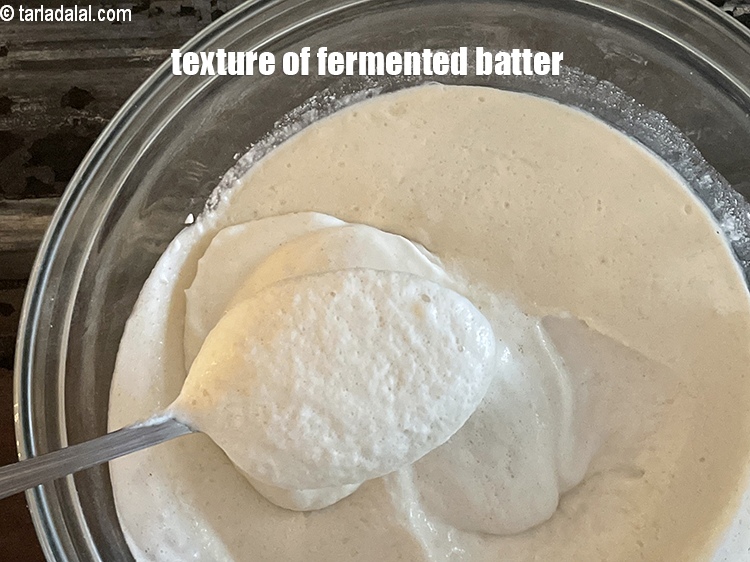 स्टेप 31 – किण्वित बैटर की बनावट।