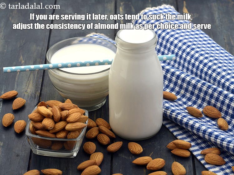 Step 14 – If you are serving it later, oats tend to suck the milk, adjust the consistency …
