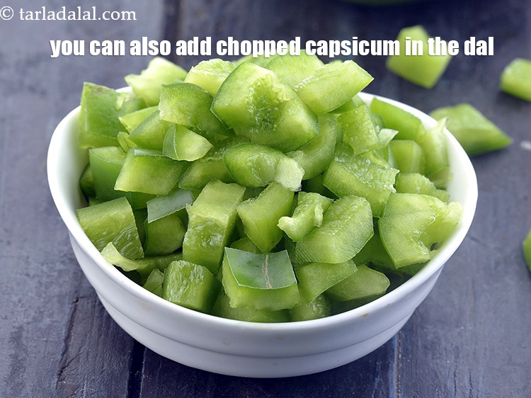 स्टेप 33 – आप दाल में कटी हुई कैप्सकम भी डाल सकते हैं&nbsp;।