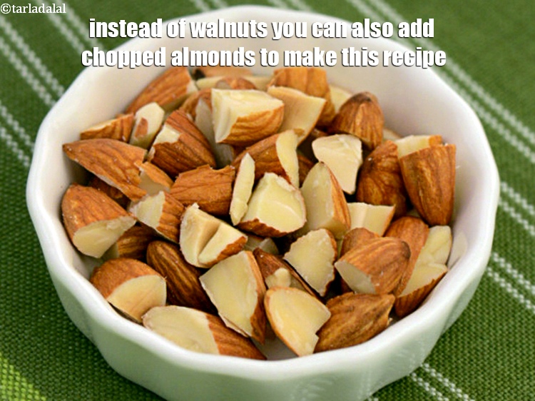 Step 23 – Instead of walnuts you can also add chopped almonds to make this recipe.