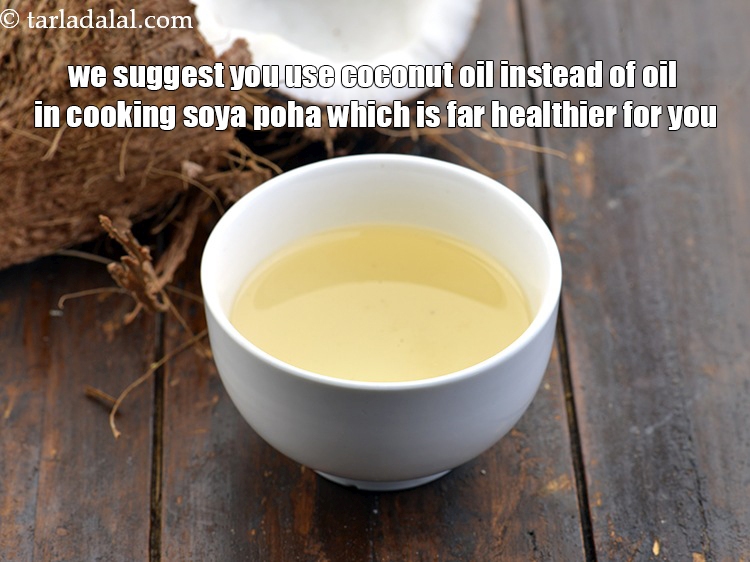 स्टेप 28 – <u><em>हमारा सुझाव है कि आप सोया पोहा पकाने में तेल …