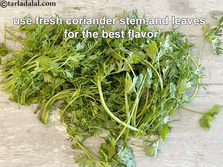 Step 27 – Use fresh coriander stem and leaves for the best flavor.<br /> &nbsp;