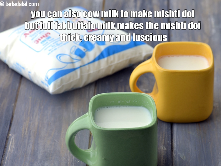 Step 22 – You can also cow milk to make mishti doi but full fat buffalo milk makes …