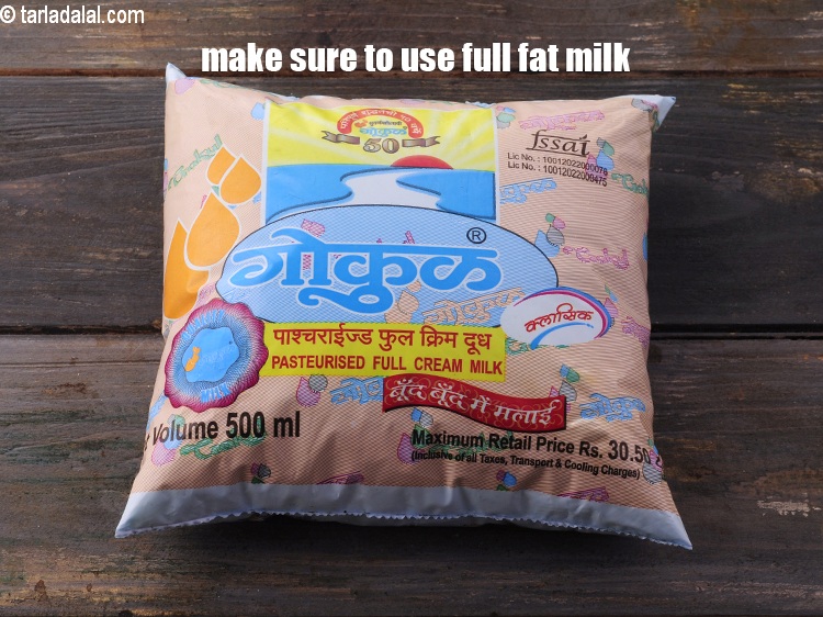 Step 15 – Make sure to use full fat milk.
