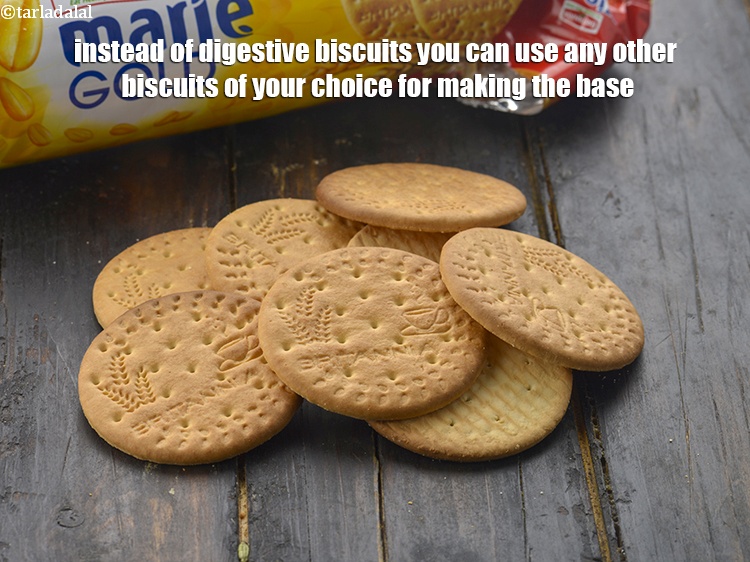 Step 32 – Instead of digestive biscuits you can use any other biscuits of your choice for making …