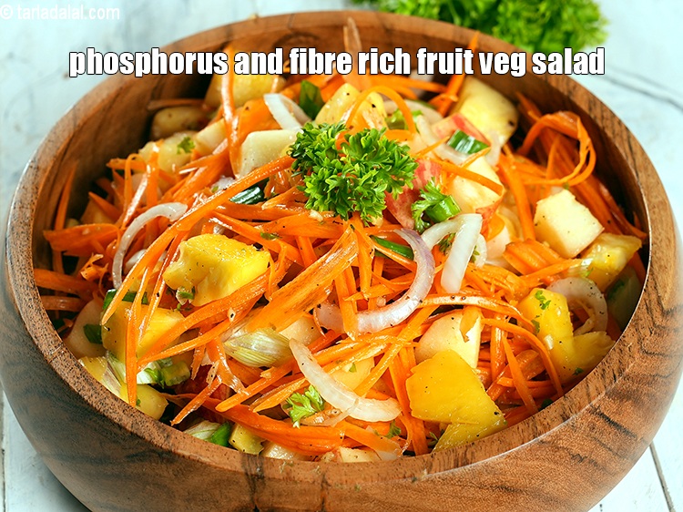 Step 18 – <strong>phosphorus and fibre rich fruit veg salad</strong>
