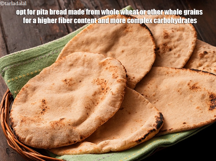 Step 37 – Opt for pita bread made from whole wheat or other whole grains for a higher …