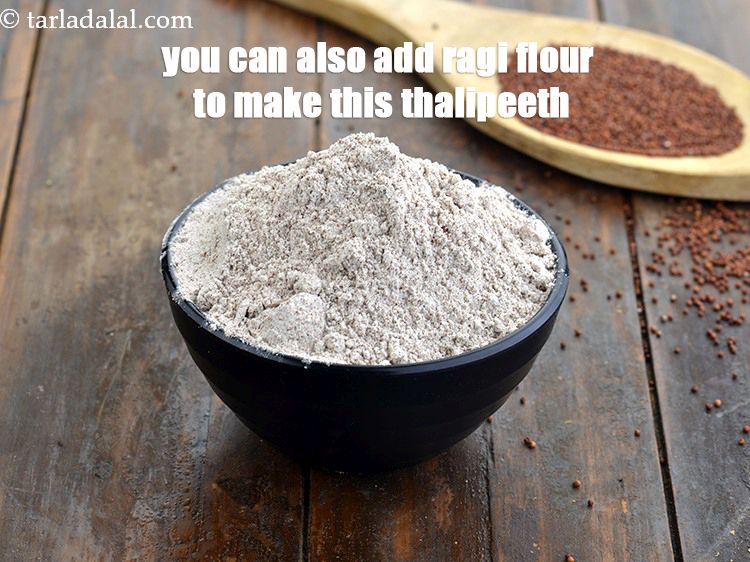 Step 23 – You can also add ragi flour to make this thalipeeth.