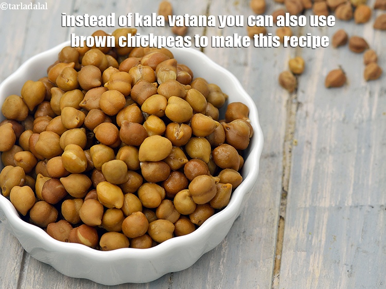 Step 31 – Instead of kala vatana you can also use brown chickpeas to make this recipe.