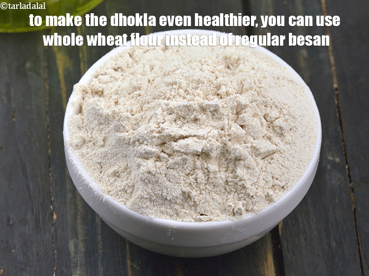 Step 33 – To make the dhokla even healthier, you can use whole wheat flour instead of regular …