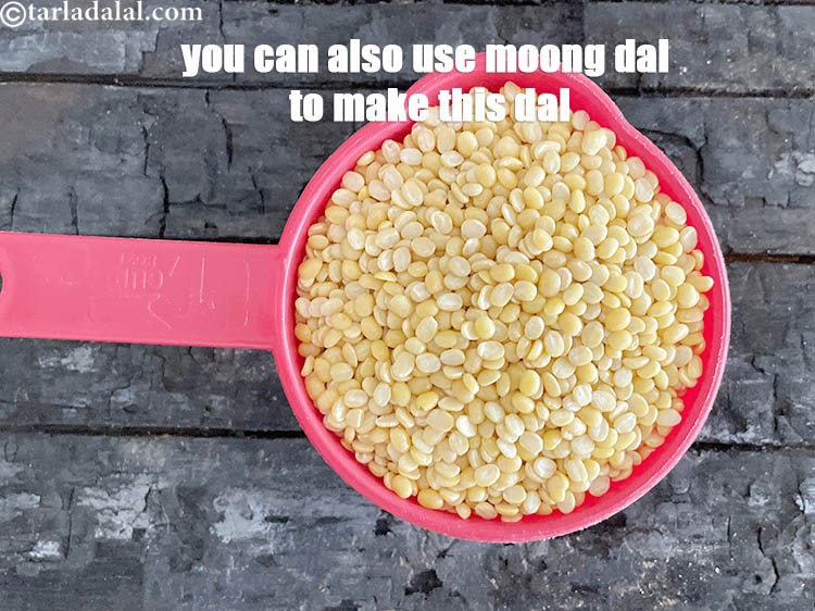 Step 25 – You can also use moong dal to make this dal.