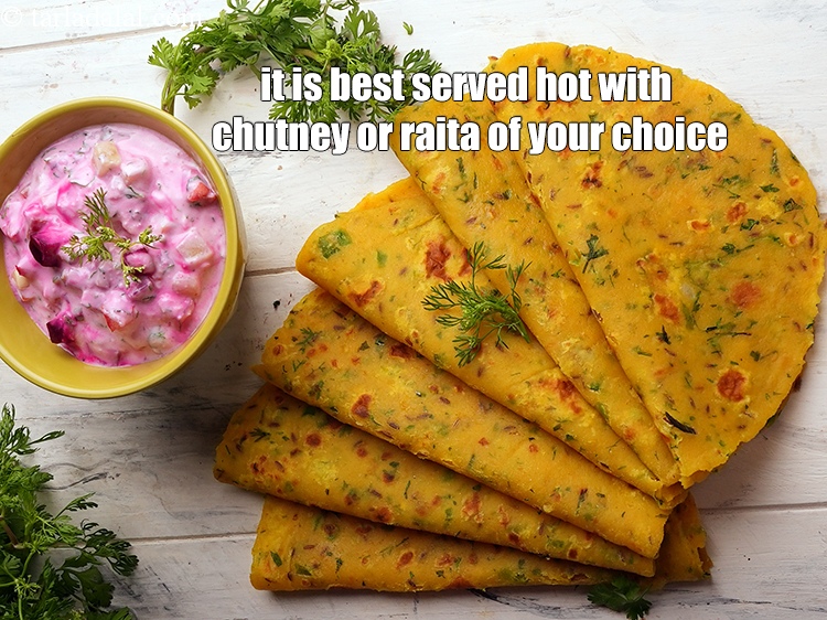 Step 21 – It is best served hot with chutney or raita of your choice.