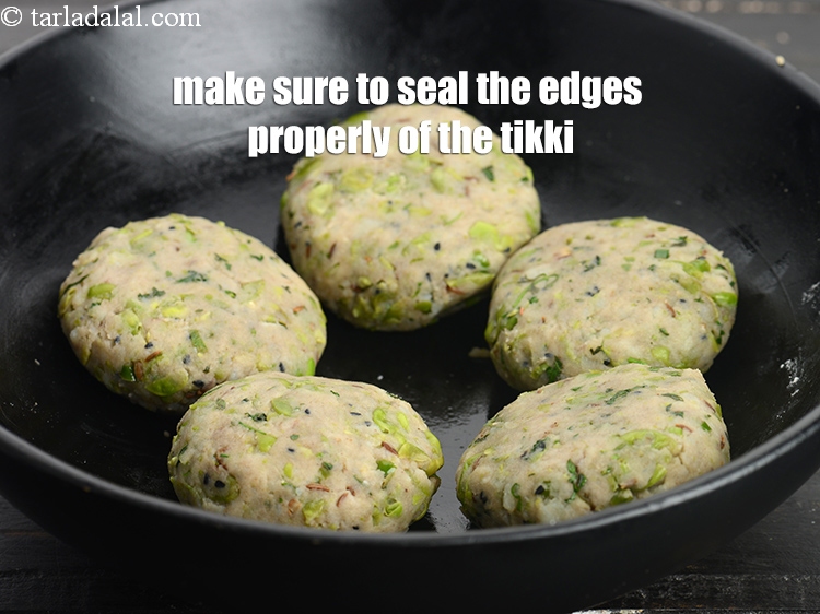 Step 32 – Make sure to seal the edges properly of the tikki.