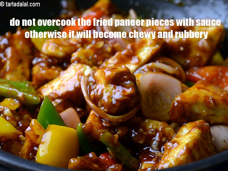 Step 41 – Do not overcook the fried paneer pieces with sauce otherwise it will become chewy and …