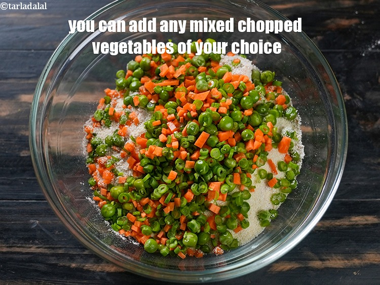 Step 28 – You can add any mixed chopped vegetables of your choice.