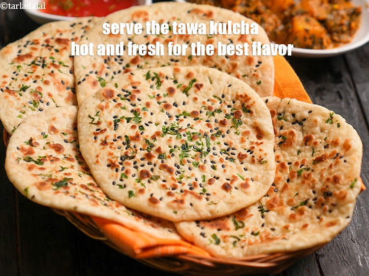 Step 28 – Serve the <strong>tawa kulcha</strong> hot and fresh for the best flavor.