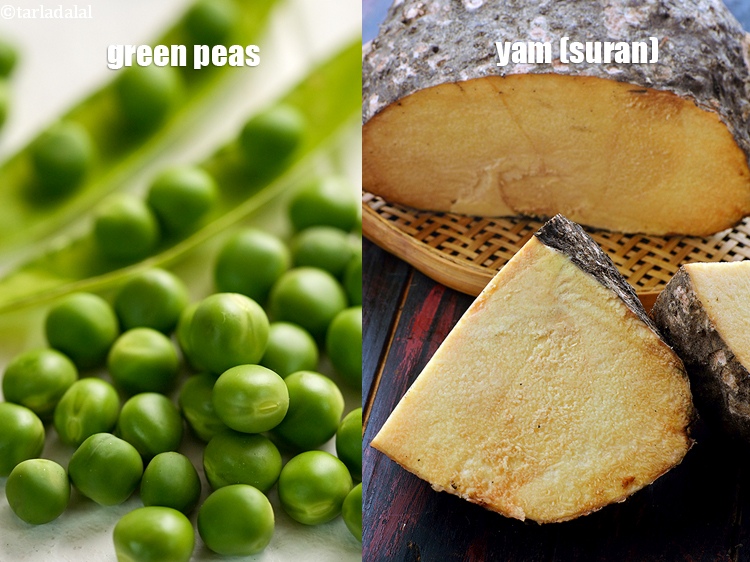 Step 28 – You can also add other vegetables to the rosha, such as peas, yam etc