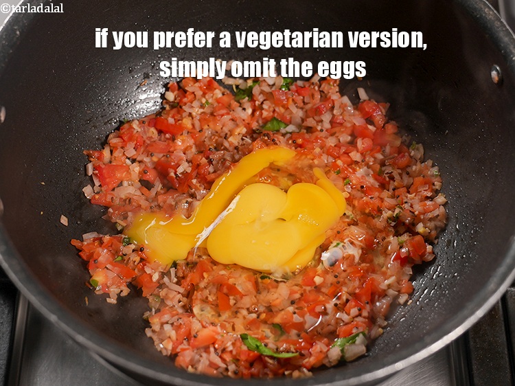 Step 36 – If you prefer a vegetarian version, simply omit the eggs.