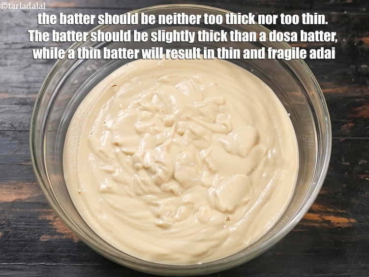 Step 35 – The batter should be neither too thick nor too thin. The batter should be slightly …