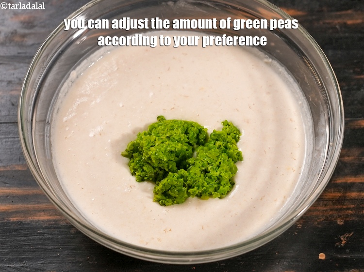 Step 33 – You can adjust the amount of green peas according to your preference.