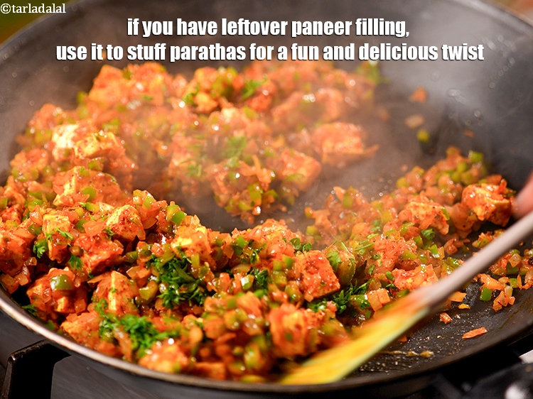 Step 33 – If you have leftover paneer filling, use it to stuff parathas for a fun and …