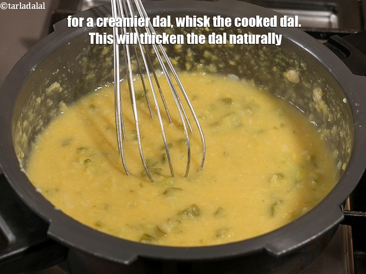 स्टेप 32 – क्रीमी दाल के लिए पकी हुई दाल को फेंट लें। …