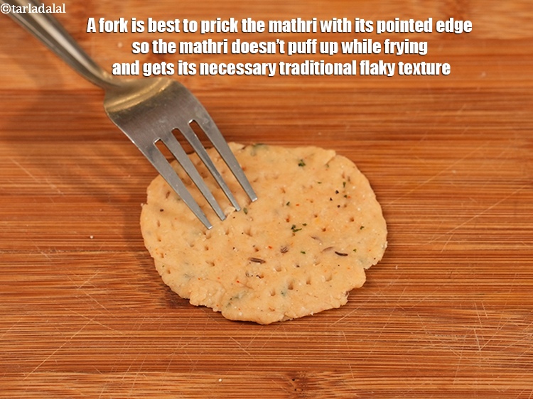 Step 28 – A fork is best to prick the mathri with its pointed edge so the mathri …