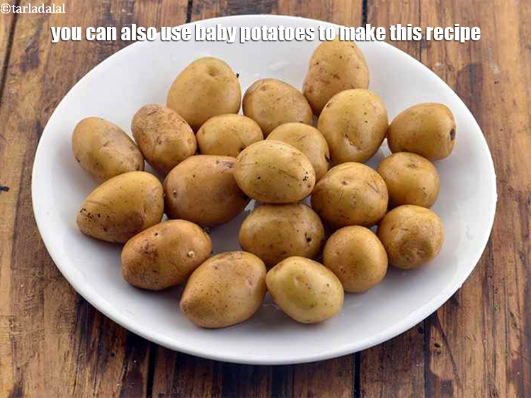 Step 30 – You can also use baby potatoes to make this recipe.