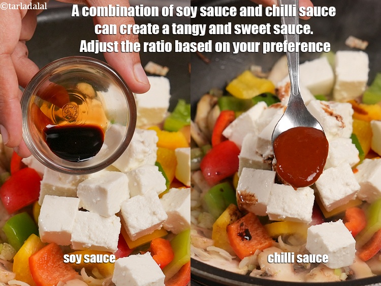 Step 22 – A combination of soy sauce and chilli sauce can create a tangy and sweet sauce. …