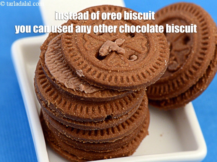 Step 19 – Instead of oreo biscuit you can used any other chocolate biscuit.