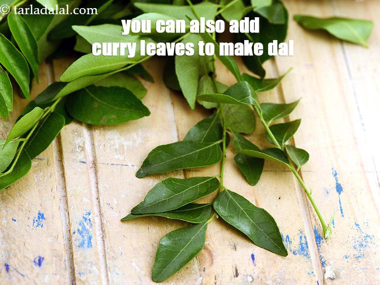 Step 37 – You can also add curry leaves to make dal.